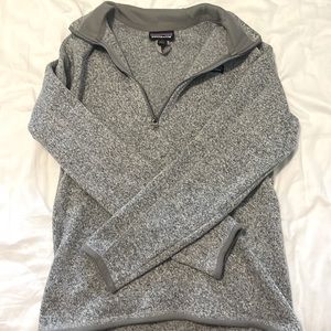 Patagonia Better Sweater 1/4 Zip in Birch White